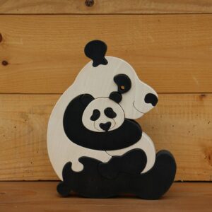puzzel-blokpuzzel pandafamilie