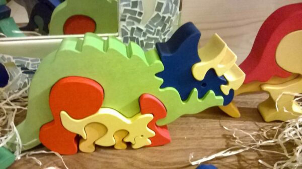 puzzel-blokpuzzel triceratopsfamilie