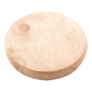 sleutelhanger met ronde flesopener in hout