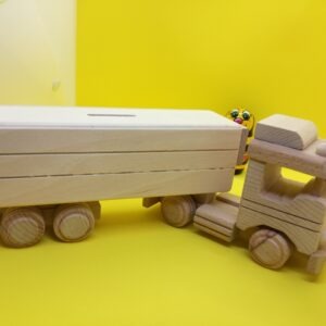 spaarpot vrachtwagen met oplegger